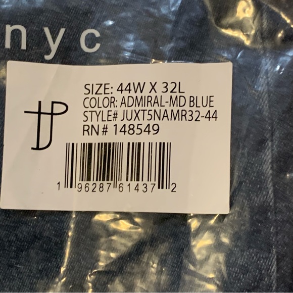 The perfect Jean nyc Mens Jeans Slim Thick Fit | 44 X 32 | Admiral Blue NEW!! - Picture 8 of 15